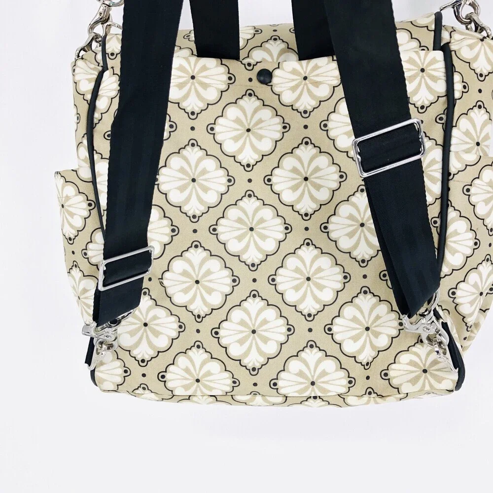 Petunia Pickle Bottom Diaper Bag Floral Print Cross Body Backpack Changing Pad